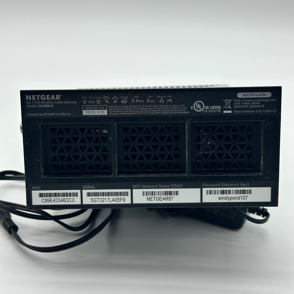 NETGEAR C6300v2 Wireless Cable Gateway - Picture 4 of 6